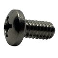 Suburban Bolt And Supply #10-16 x 5/8 in Phillips Pan Machine Screw, Plain Steel A0180120040P25